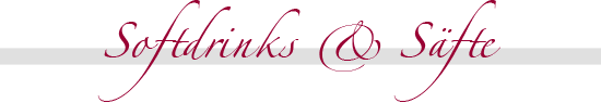 Softdrinks & Säfte
